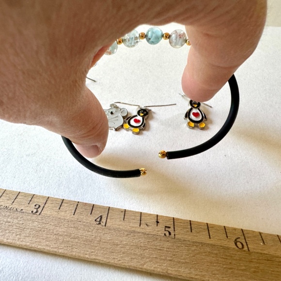 Penguin and Koala Earrings, Bracelet Set - Picture 5 of 5
